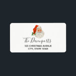 Retro Vintage Jolly Santa Claus Christmas Label<br><div class="desc">Address labels with a festive retro picture. Jolly old Santa Claus with his red rosy cheeks and warm friendly smile. A bit of old school nostalgia for the old timers,  this image brings backs memories of the celebrations from Christmas past.</div>