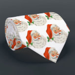 Retro Vintage Jolly Santa Claus Christmas Neck Tie<br><div class="desc">A tie with a festive retro picture. Jolly old Santa Claus with his red rosy cheeks and warm friendly smile. A bit of old school nostalgia for the old timers,  this image brings backs memories of the celebrations from Christmas past.</div>
