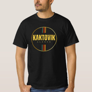 Retro vintage Kaktovik City Alaska State 70s Groov T-Shirt