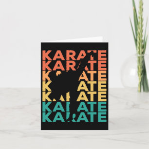 Retro Vintage Karate Gift For Karateka Card