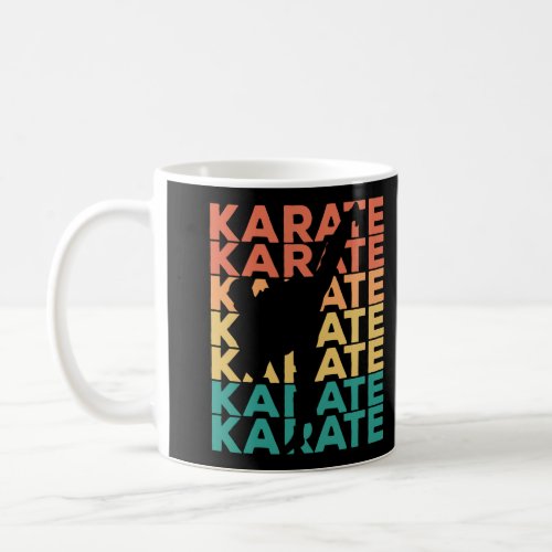 Retro Vintage Karate Gift For Karateka Coffee Mug
