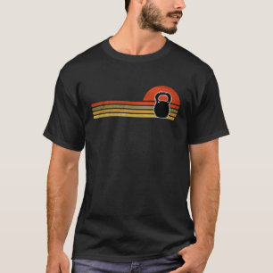 Retro Vintage Kettlebell Funny Workout Lover T-Shirt