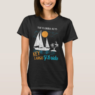 Retro Vintage Key Largo Family Vacation Matching F T-Shirt