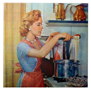 retro vintage kitchen decor ceramic tile