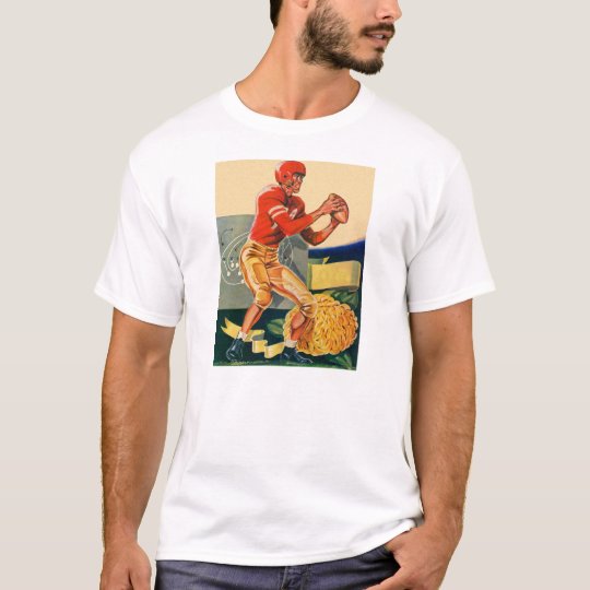 Retro Vintage Kitsch Football 'Football Jones" T-Shirt