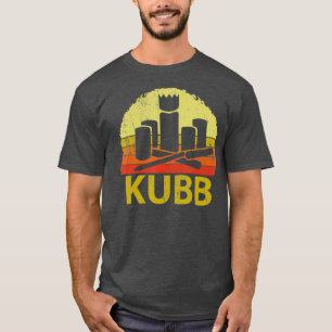 Retro Vintage KUBB Yard Game T Backyard Game T-Shirt