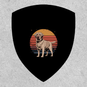 Retro Vintage Labrador Retriever Dog Lover Gifts Patch