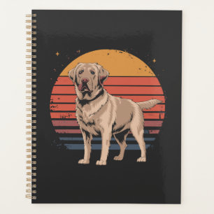 Retro Vintage Labrador Retriever Dog Lover Gifts Planner