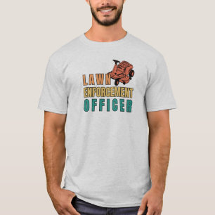 Retro Vintage Lawn Enforcement Officer T-Shirt