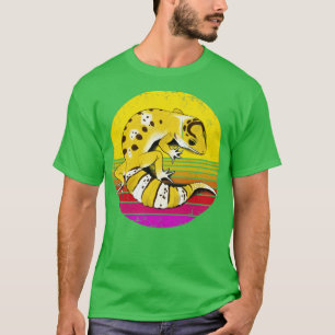 Retro Vintage Leopard Gecko Animal Lover Gift T-Shirt