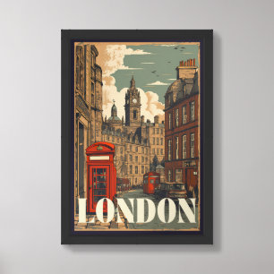 Retro Vintage London Travel Poster