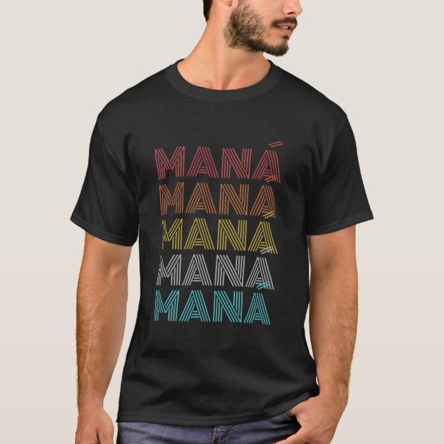 Retro Vintage Mana T-Shirt (Front)
