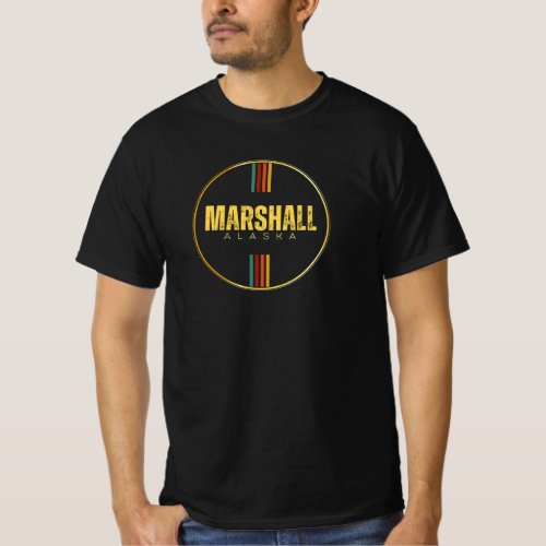 Retro vintage Marshall city alaska state 70s Ak T_Shirt
