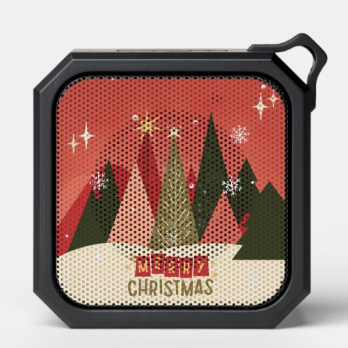 RetroVintage Merry Christmas tree Bluetooth Speaker