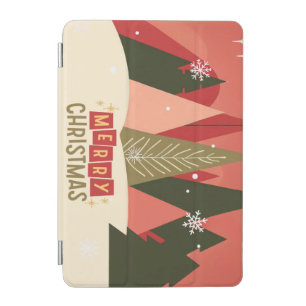 Retro/Vintage Merry Christmas tree iPad Mini Cover