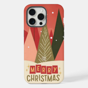 Retro/Vintage Merry Christmas tree iPhone 15 Pro Max Case