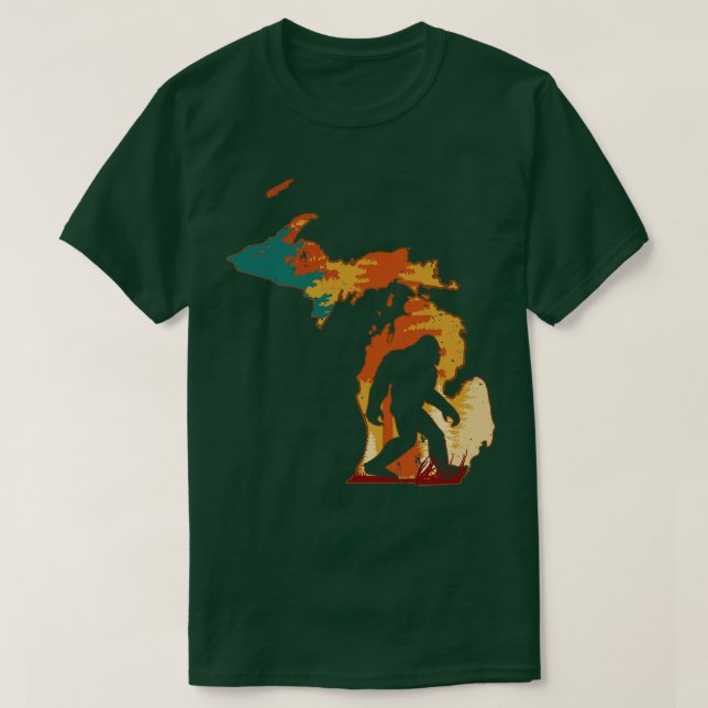 Retro Vintage Michigan T-Shirt (Design Front)