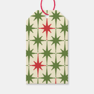 Retro Vintage Mid-Century 50s Stars Gift Tags