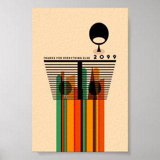 Retro Vintage Midcentury Aesthetic Original Poster