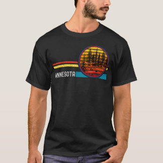 Retro Vintage Minnesota Mn 70S 80S Forest T-Shirt