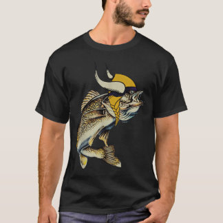 Retro Vintage Minnesota Walleye Fishing Lake T-Shirt