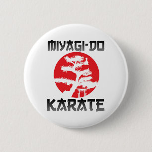 Retro Vintage Miyagi-do Karate Life Bonsai Tree Ma Button