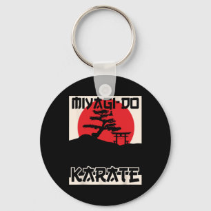 Retro Vintage Miyagi-do Karate Life Bonsai Tree Ma Keychain