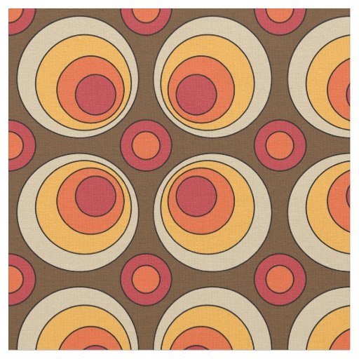 Retro Vintage Mod Pattern Fabric