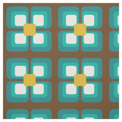 Retro Vintage Mod Pattern Fabric