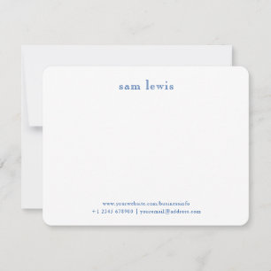 Retro Vintage Monogram Typography Note Card