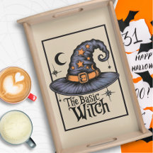 Retro Vintage Moon Stars Witch Hat Halloween Witch