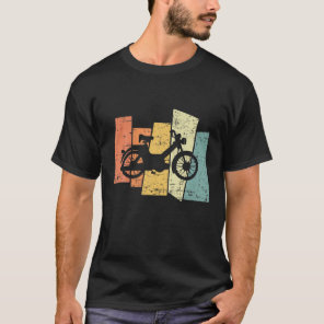 Retro Vintage Moped Motorcycle Moped Rider Gift T-Shirt
