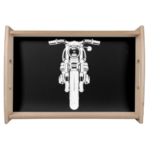 Retro Vintage Motorcycle I love my Motorbik Serving Tray