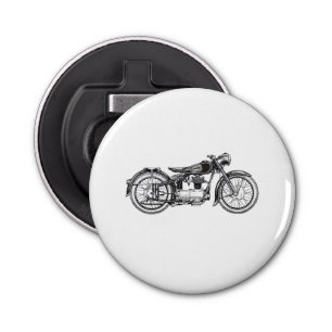 Retro Vintage Motorcycle _ I Love My Motorcycle Bottle Opener