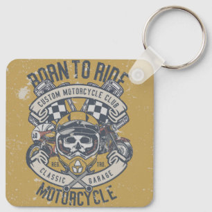 Retro Vintage Motorcyle Keychain