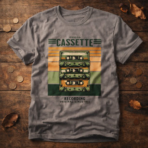 Retro Vintage Music Cassette Tape T-Shirt