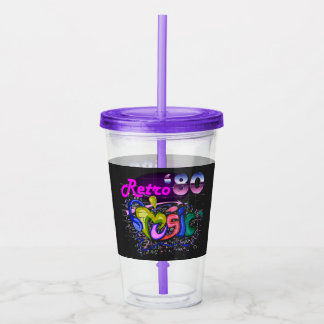 Retro Vintage Music Sound Acrylic Tumbler