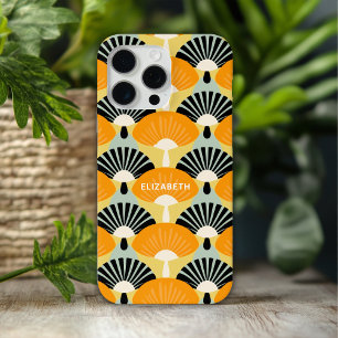 Retro Vintage Mustard Black Pattern Personalized iPhone 15 Pro Max Case