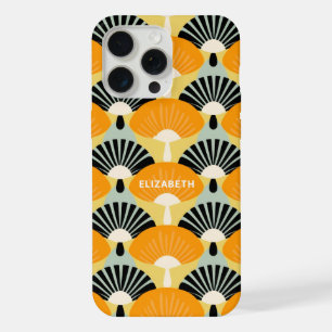 Retro Vintage Mustard Black Pattern Personalized iPhone 15 Pro Max Case