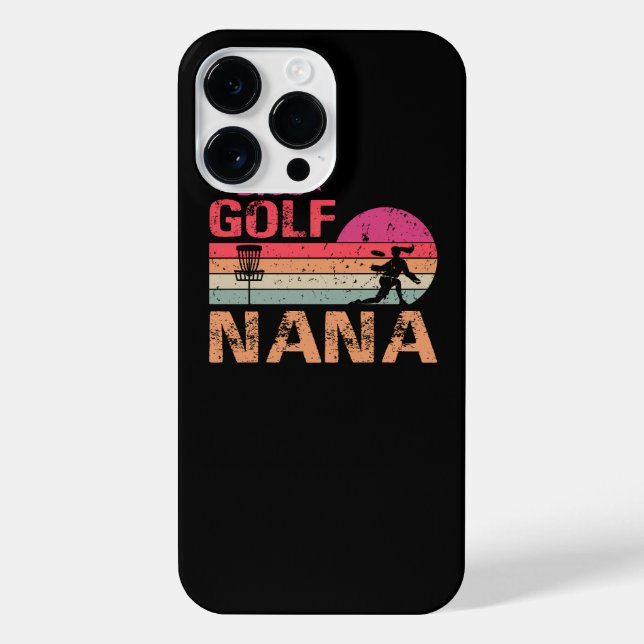 Retro Vintage Nana Disc Golf Gift iPhone Case (Back)