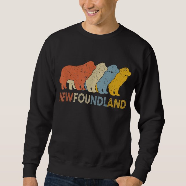 Retro Vintage Newfoundland | Funny Newfie Lovers Sweatshirt (Front)