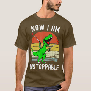 Retro Vintage Now I Am Unstoppable rex Funny Rex  T-Shirt