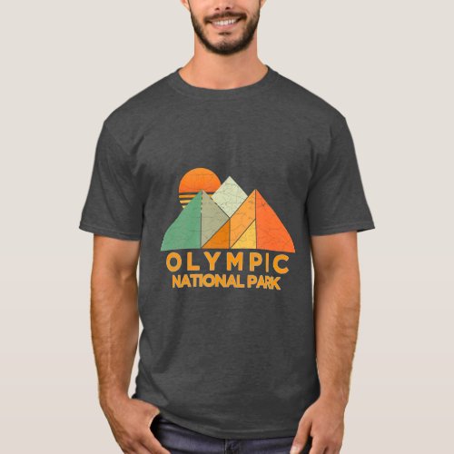 Retro Vintage Olympic  National Park T_Shirt