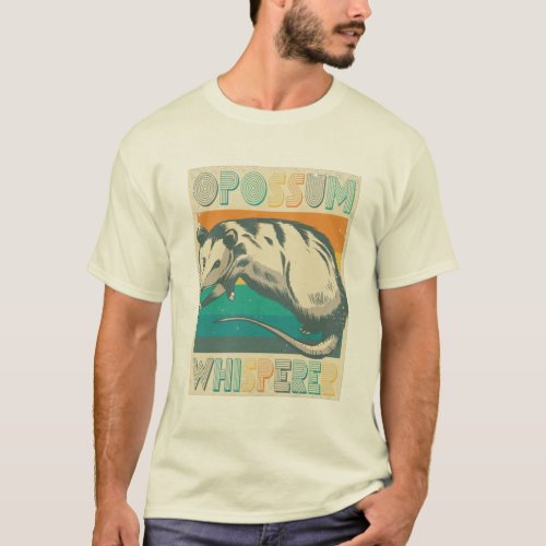 Retro Vintage Opossum Whispere Possum Lovers Gift T_Shirt