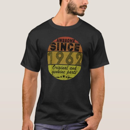 Retro Vintage Original And Genuine Parts  60th Bir T_Shirt