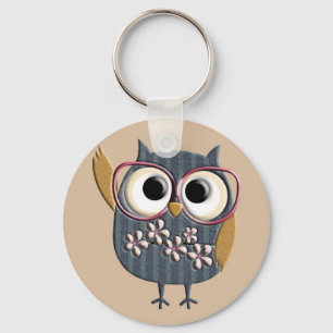 Retro Vintage Owl Keychain