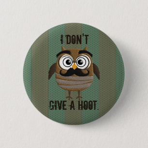 Retro Vintage Owl Pinback Button