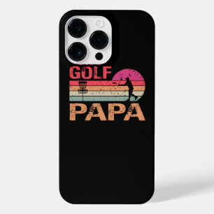 Retro Vintage Papa Disc Golf Frisbee Frolf Papa T- iPhone 14 Pro Max Case