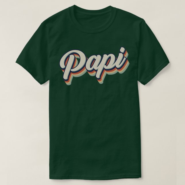 Retro Vintage Papi T-Shirt (Design Front)