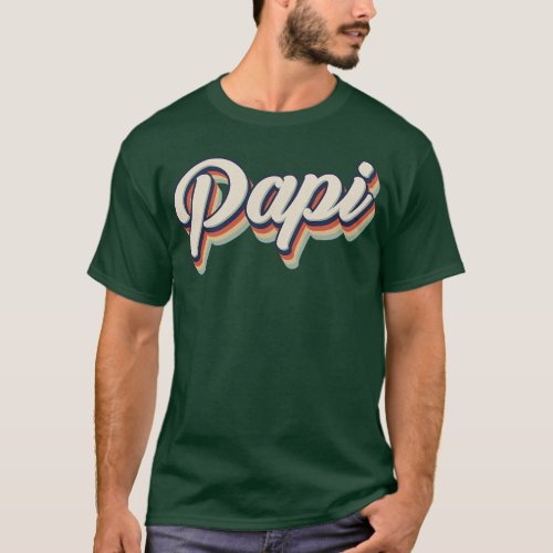 Retro Vintage Papi T_Shirt
